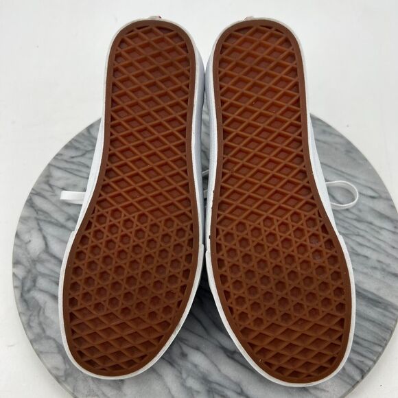 Vans Sneakers Womens 8 White Suede and Canvas Skate Skater Skateboarding Shoes - Picture 7 of 14